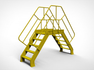Sci-fi stairs 4 3D Модель