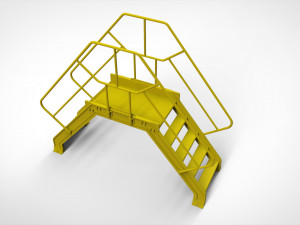 Sci-fi stairs 4 3D Модель