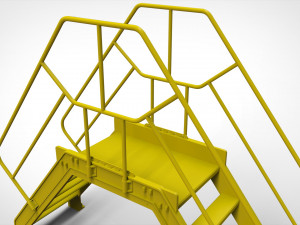 Sci-fi stairs 4 3D Модель