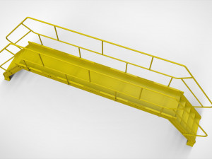 Sci-fi stairs 4 3D Модель