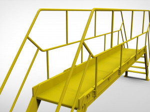 Sci-fi stairs 4 3D Модель