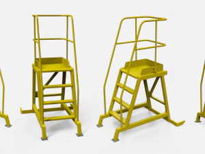 Sci-fi stairs 4 3D Model