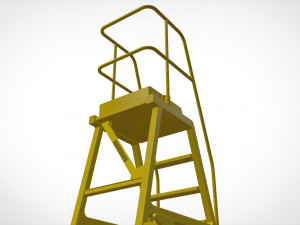 Sci-fi stairs 4 3D Модель