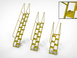 Sci-fi stairs 4 3D Model