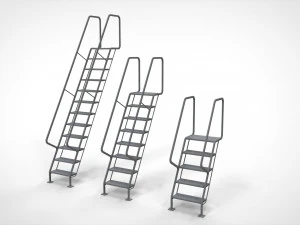 Sci-fi stairs 4 3D Model