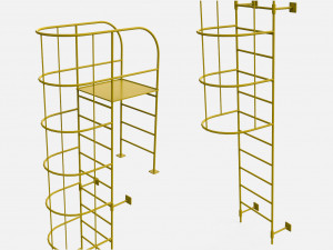 Sci-fi stairs 4 3D Модель