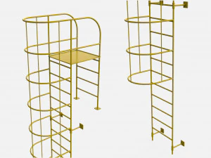 Sci-fi stairs 4 3D Model