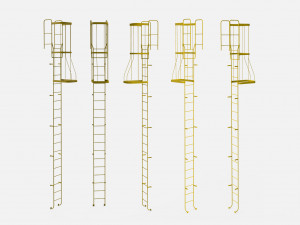 Sci-fi stairs 4 3D Модель