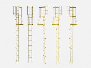 Sci-fi stairs 4 3D Model