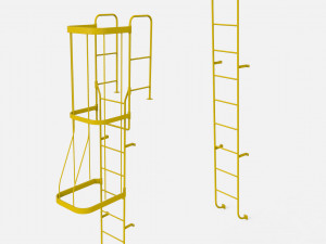 Sci-fi stairs 4 3D Модель