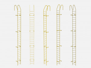 Sci-fi stairs 4 3D Модель