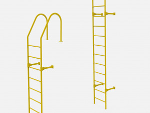 Sci-fi stairs 4 3D Модель