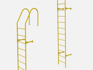 Sci-fi stairs 4 3D Model