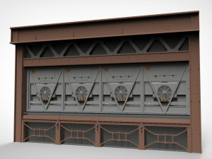 Sci-fi architecture kitbash 20 3D Model