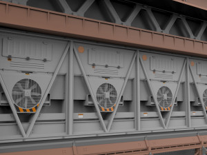 Sci-fi architecture kitbash 20 3D Model