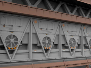 Sci-fi architecture kitbash 20 3D Model