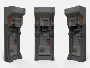 Sci-fi architecture kitbash 20 3D Model