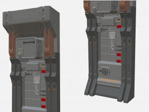 Sci-fi architecture kitbash 20 3D Model