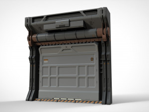 Sci-fi architecture kitbash 20 3D Model
