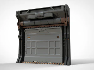 Sci-fi architecture kitbash 20 3D Model