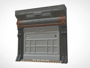 Sci-fi architecture kitbash 20 3D Model