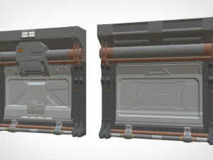 Sci-fi architecture kitbash 20 3D Model