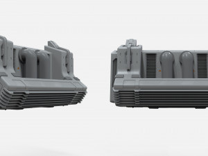 Sci-fi architecture kitbash 20 3D Model