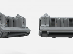 Sci-fi architecture kitbash 20 3D Model