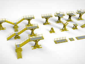 Sci fi modular environment 8 3D Model