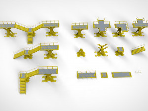 Sci fi modular environment 8 3D Model