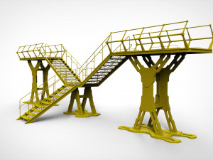 Sci fi modular environment 8 3D Model