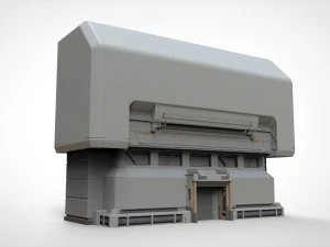 공상 과학 건축 요소 2 3D 모델