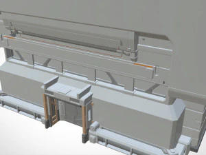 Elemento architettonico fantascientifico 2 Modello 3D