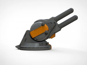 Cannone Strogg Modello 3D