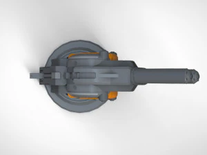 Cannone Strogg Modello 3D