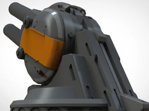 Cannone Strogg Modello 3D