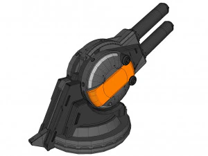 Cannone Strogg Modello 3D