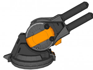 Cannone Strogg Modello 3D