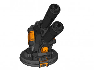Cannone Strogg Modello 3D