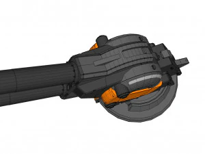 Cannone Strogg Modello 3D