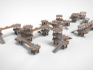 Sci fi modular environment 9 3D मॉडल