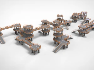 Ambiente modular de fic&ccedil;&atilde;o cient&iacute;fica 9 Modelo 3D