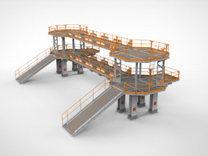 Sci fi modular environment 9 3D मॉडल