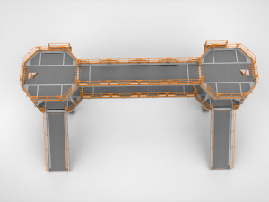 Sci fi modular environment 9 3D मॉडल