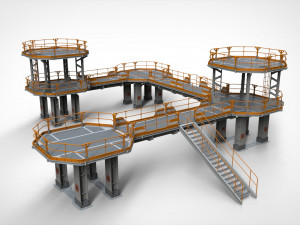 Sci fi modular environment 9 3D मॉडल