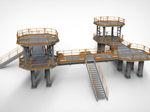 Sci fi modular environment 9 3D मॉडल