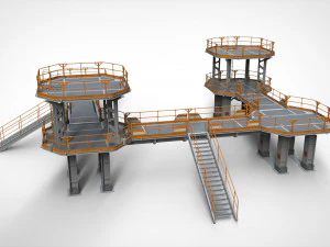 Sci fi modular environment 9 3D Model