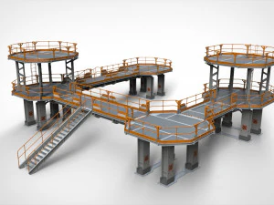 Sci fi modular environment 9 3D Model