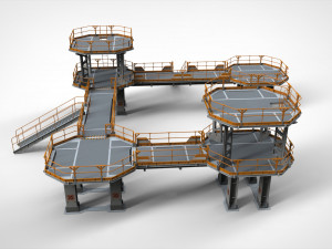 Sci fi modular environment 9 3D मॉडल