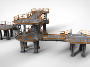 Sci fi modular environment 9 3D Model